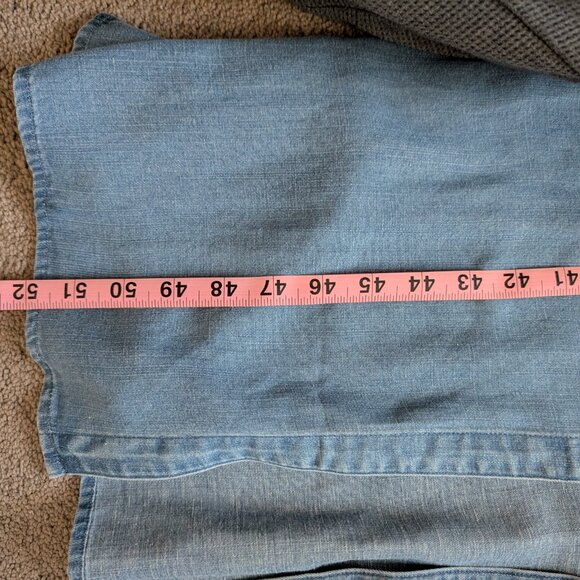 NWT Loft Maxi Chambray Dress - Picture 2 of 5